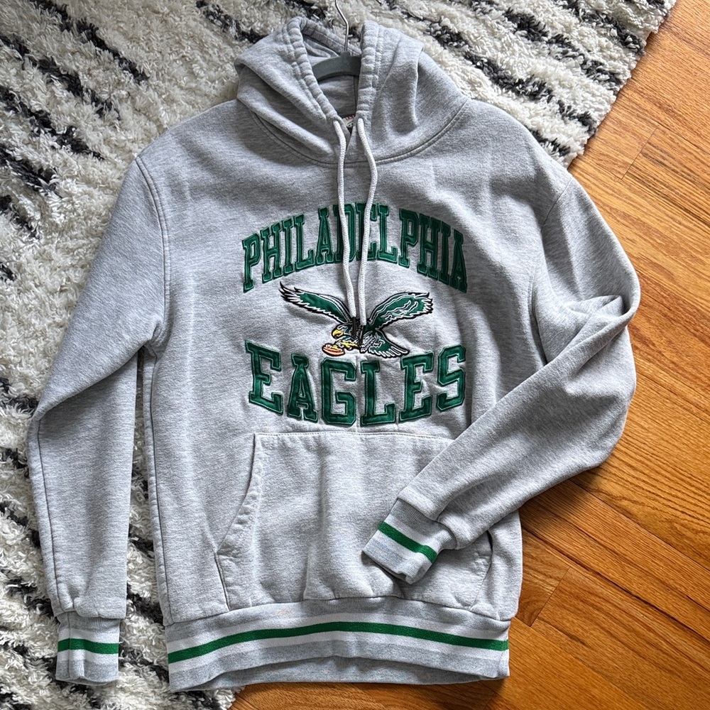 NFL Philadelphia Eagles Gray and Green Hoodie